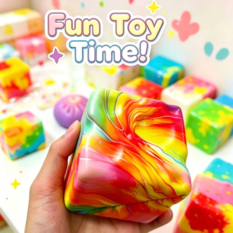 Slow Rising 8cm Cheese Decompression Toy Maltose Filled Ideal Office Desk Fidget Toy