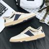Sommer Allround Herren Freizeit Skateboard Schuhe Stoßdämpfend Abriebfest Bequeme Flache Schuhe Runde Zehenpartie Schnür-Sneakers