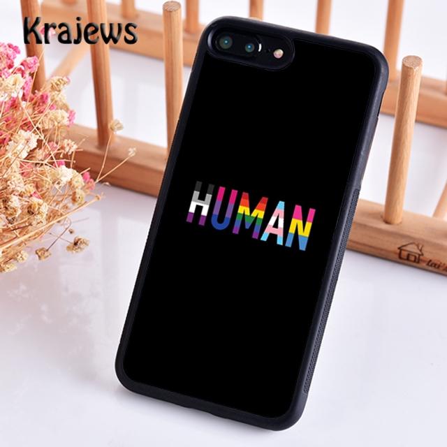 Krajews Gay Lesbian LGBT Rainbow Pride Soft Phone Case For iPhone 17 Air 16 15 14 plus 11 12 13 pro max coque Fundas