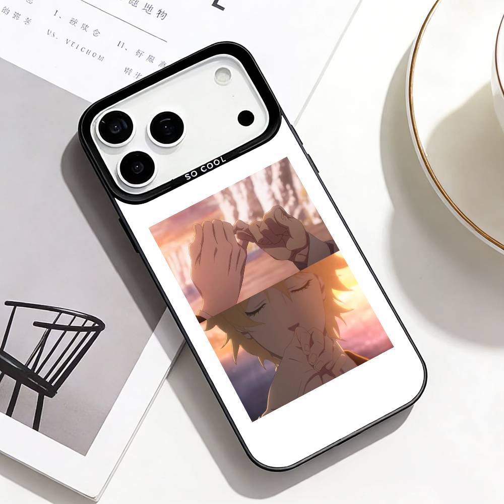 Love Through a Prism Phone Case For iPhone17,16,15,14,13,12,Pro Max Black Colored Silver Plated Inside Cover