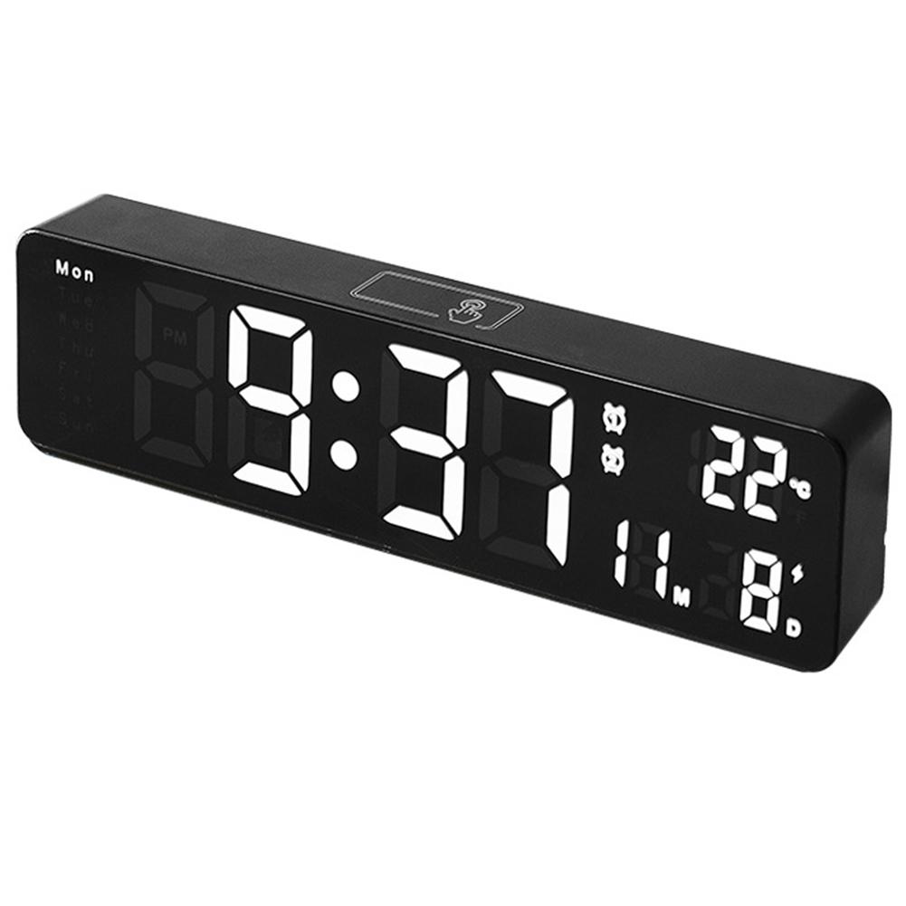 

Good-10 Inch LED Digital Alarm Clock Temperature Date Display Wall Mounted Or Standing Clock For Living Room Decoration