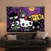 Sanrio Halloween Hello Kitty Printed Tapestry Cartoon Cute Bedroom Wall Decoration Dormitory Apartment Halloween Party Decoratio