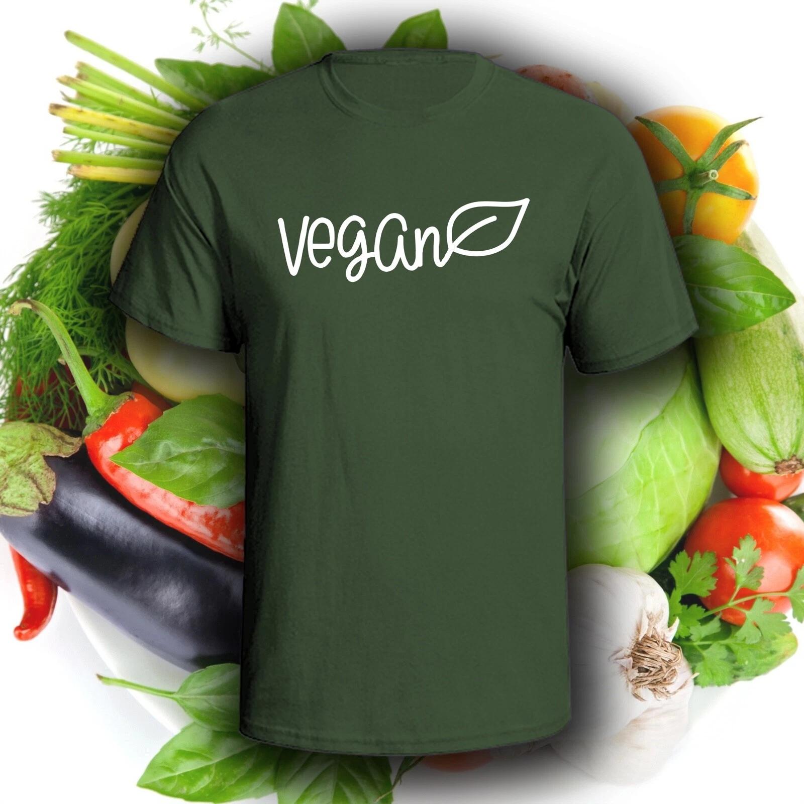 

Vegan Text W/ Leaf T-Shirt | Pick Your Color! | Vegetarian / Vegan S
