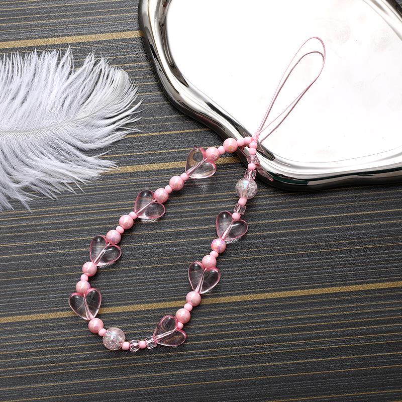 Love Beaded Phone Chain ABS
