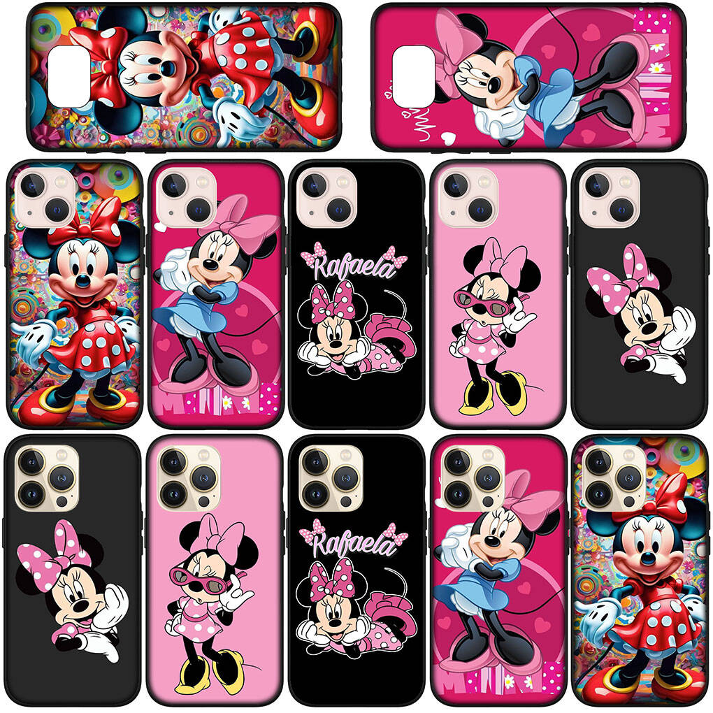 for iPhone 17 16 15 Xiaomi Poco F7 F8 X7 X6 C85 C75 M8 Redmi Note 14 13 12 11 Pro Max 14C 13C 15C A3 A4 Phone Case Wallpaper Minnie Comics Mouse Cover