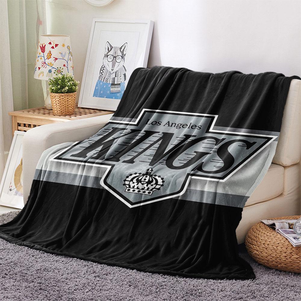 LA Kings Printed Flannel Blanket, soft throw for bedroom sofa, washable, Christmas present, great gift.