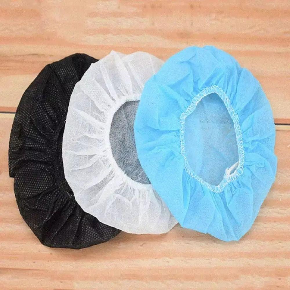 100Pcs/Bag Sweat-proof Microphone Covers Nonwoven Microphone Protective Cap New Headphone Cover