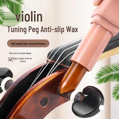 Cera e Liquido Antiscivolo per Corde di Violino, Violoncello, Erhu – Previene l'Allentamento dei Piroli