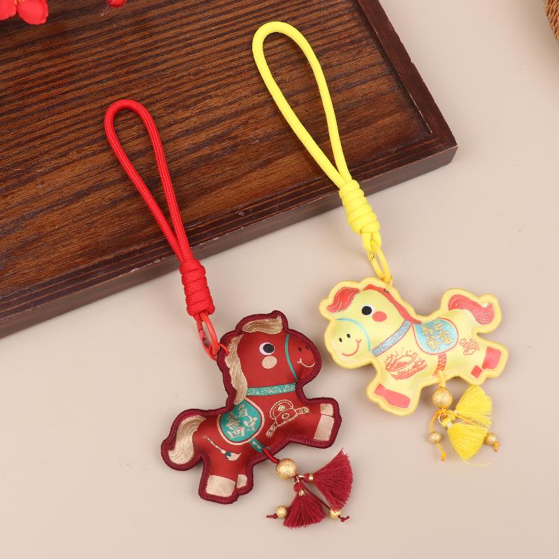 2026 Year Of The Horse Wall Hanging Ornament Chinese New Year Lucky Decoration Accessories Housewarming Small Pendant Gifts