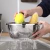 ZISIZ 201 Stainless Steel Thickened Round Multi-purpose Basin