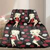 Betty Boop Blanket Lightweight Print Throw Blanket For Couch, Bed, Car, A Heartfelt Gift for Your Family and Friends