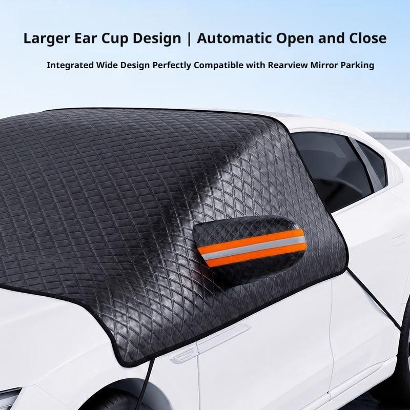 SEAMETAL Car Windshield Snow Cover Front Window Thickened Ice Protector Winter Frost Shield All-Season Car Windshield Cover