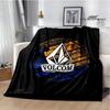 Coperte con logo V-VOLCOM stampato Flangia Coperta calda morbida e confortevole casa viaggio letto coperta coperte da picnic regalo di compleanno
