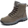 Men Winter Snow Boots For Waterproof Leather Sneakers Super Warm Men's Boots Outdoor Male Hiking Boots Work Shoes Size 39-48