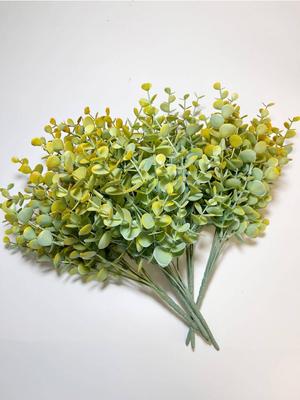 5 Bunde Hochzeitsstrauß Künstliche Eukalyptuszweige Falsche Grünpflanzen Kunstpflanzen für DIY Mittelstücke Arrangement