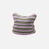 Japanese Streetwear Harajuku Beanie Hat Little Devil Striped Knitted Hat ForWomen Girls Autumn Winter Cute Cat Ears Cap