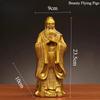 1pc Metal Confucius Ornament Home Foyer Decoration Confucius' Office Desktop Decoration Metal Statue Craftsmanship Chinese Style