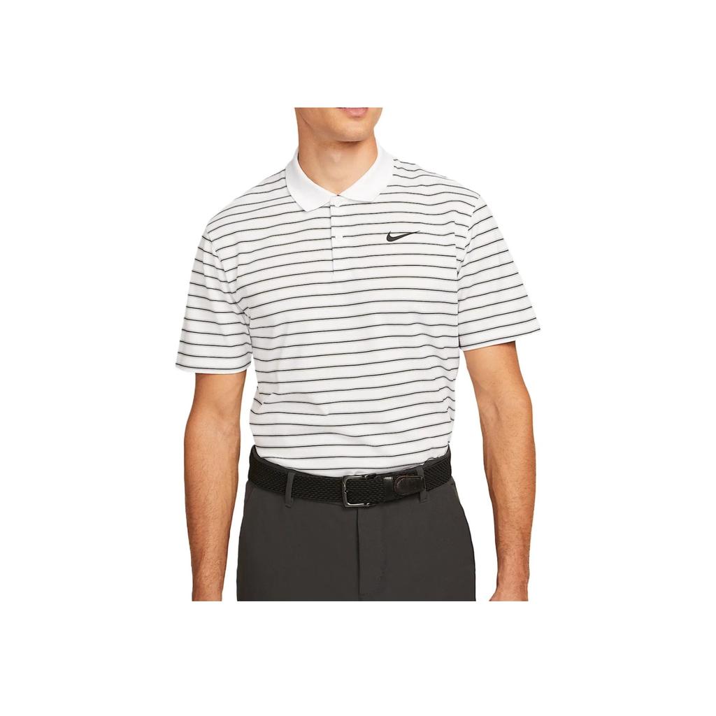 Nike Dri-FIT Victory Fashion Classic Skin-Friendly Striped Quick-Dry Polo Shirt Men Polo Shirts White DH0830-100