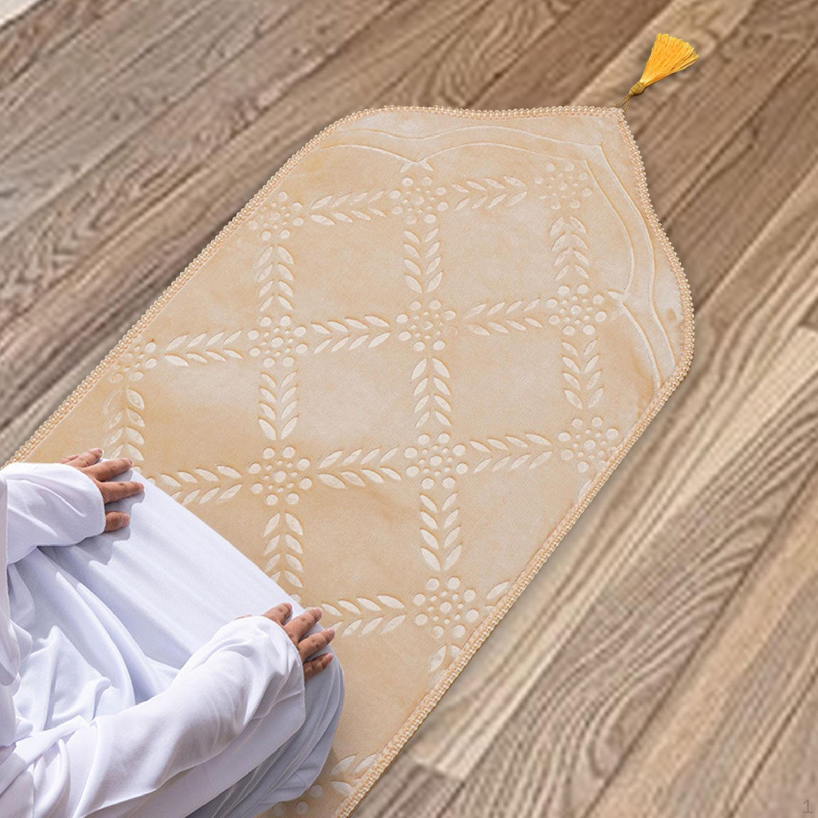 

Молитвенный коврик, мягкий турецкий коврик для поклонения в подарок на Рамадан для детей, мужчин, женщин, обучения красный