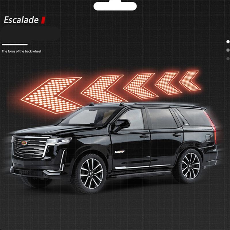 1/32 Cadillac Escalade SUV Alloy Luxy Car Model Diecasts Metal Off-road Vehicles Car Model Sound Light Simulation Kids Toys Gift