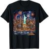 America Statue of Liberty Art New York City T-Shirt
