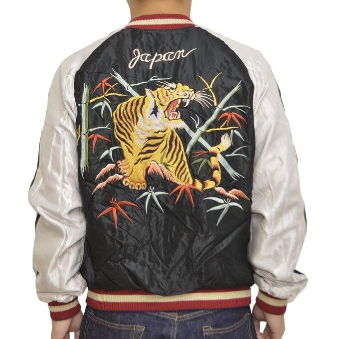 Tailor Toyo Acetate Souvenir Jacket Sukajan DRAGON HEAD ROARING TIGER Taylor Toyo TT15491-128 × (M)
