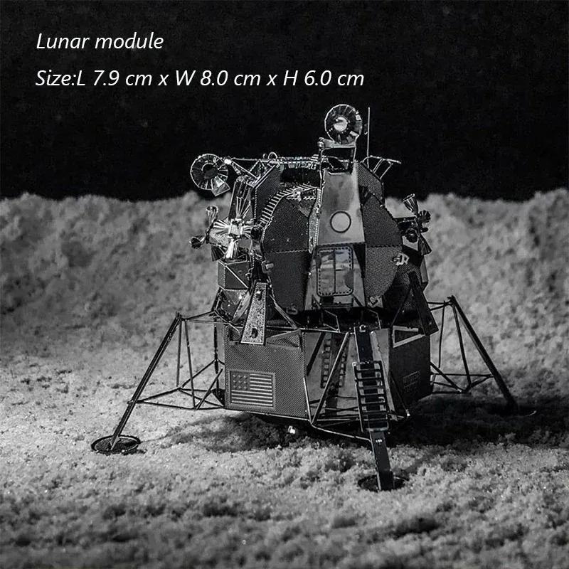3D Metal Puzzle Ufo Diy Handmade Space Exploration Spacecraft Assembly Model Jigsaw Puzzle Toys For Adult Kids