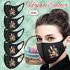 5PCS Adult Easter Printed Dust-Proof And Washable Protective Ice Silk Mask