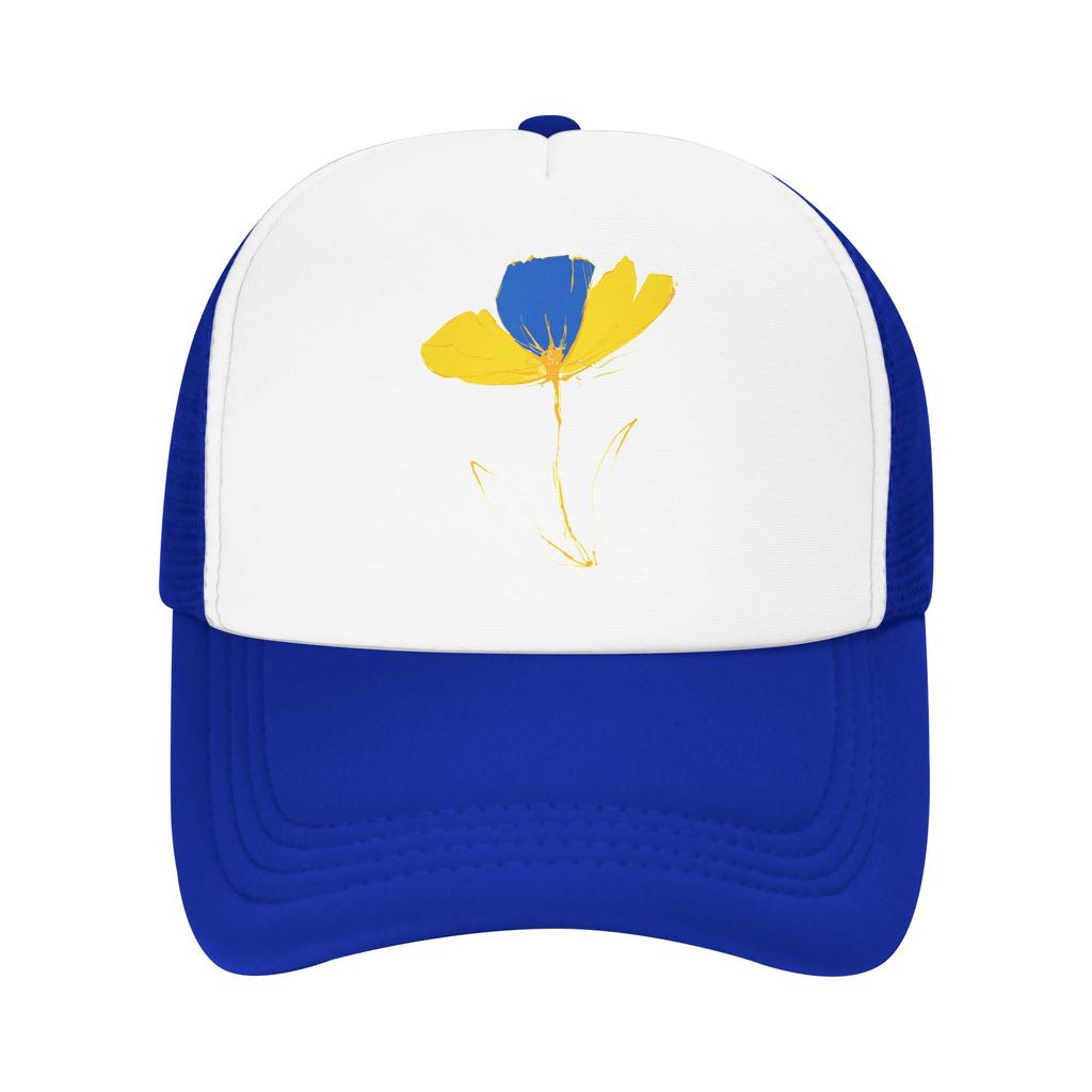 Ukraine Ukrainische Flagge Mesh Baseballkappe Unisex Damen Outdoor Trucker Arbeiterkappe Hüte Verstellbar Sommer Truckerhut