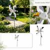 Outdoor Decorative Seagull Wind Spinner Garden Stake with Rotating Blades for Yard Lawn Patio Decoration and Wind Indicator