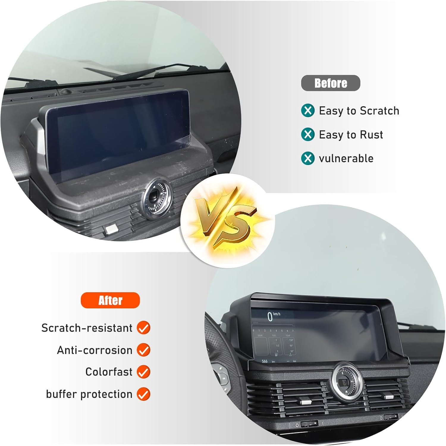 

Car Navigation Screen Protector Sunshade Compatible with INEOS Grenadier 2020-2024 Car Navigator Sun Shade Anti Reflective ABS Interior Accessories