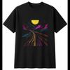 Graphic Eclipse Mens T-Shirt Space Black 100% Cotton Sci Fi Printed Galaxy