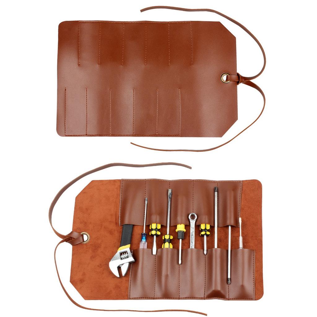 Roll Up Tool Pouch Hardware Repair Tool Bag Multifunctional PVC Folding Organizer for Home Car Maint