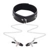 SM Female Slave Training Props Sexy Nipple Clamp Collar Binding Suit Sex Toy Couple Sex Product