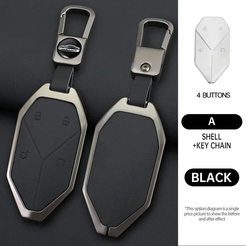 

zinc alloy For BYD Equation Leopard 5 2023 2024 Handmade Car Smart Key Case Cover Keyless Remote Entry Fob Keychain Accessories