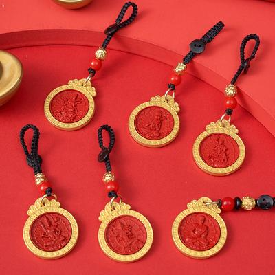 Natal Buddha Pendant, Zodiac Dragon Pendant, Men's and Women's Keychain Pendant, Natal Year Necklace, Eight Patron Saint Pendants