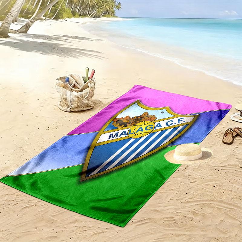 Málaga C.F. Poster Beach Towel, Large Soft Quick Dry Towel for Beach Camping Swimming