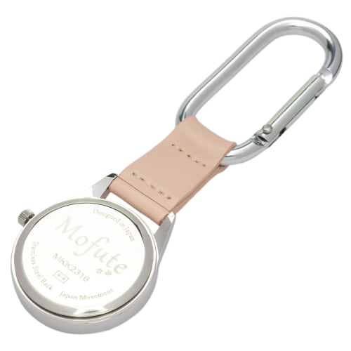 Fieldwork Women's Analog Pocket Watch with Carabiner, Animal Design, Yorkie Rabbit, Pink, MKK2316-3