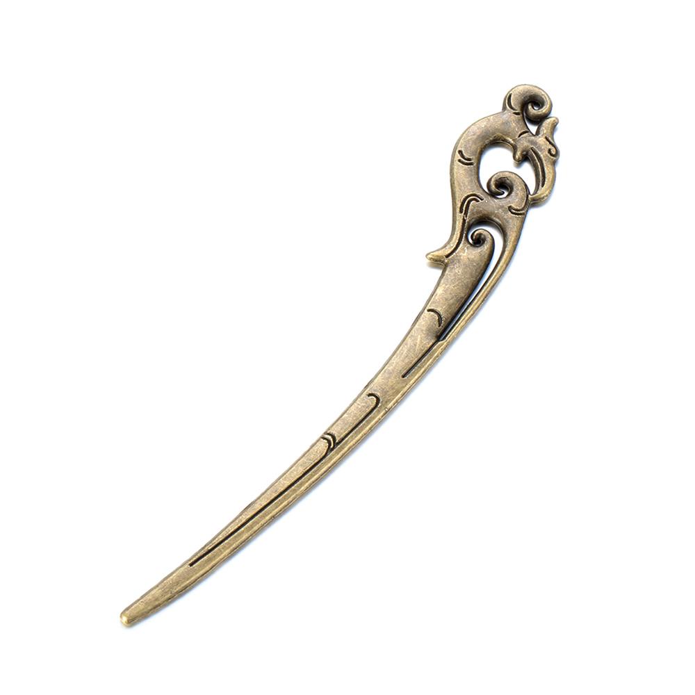 Gebogene Mode Haaraccessoires Styling Werkzeuge Vintage Metallisch Bronze Haarnadeln Vintage Haarstäbe Haarspange Haarnadel