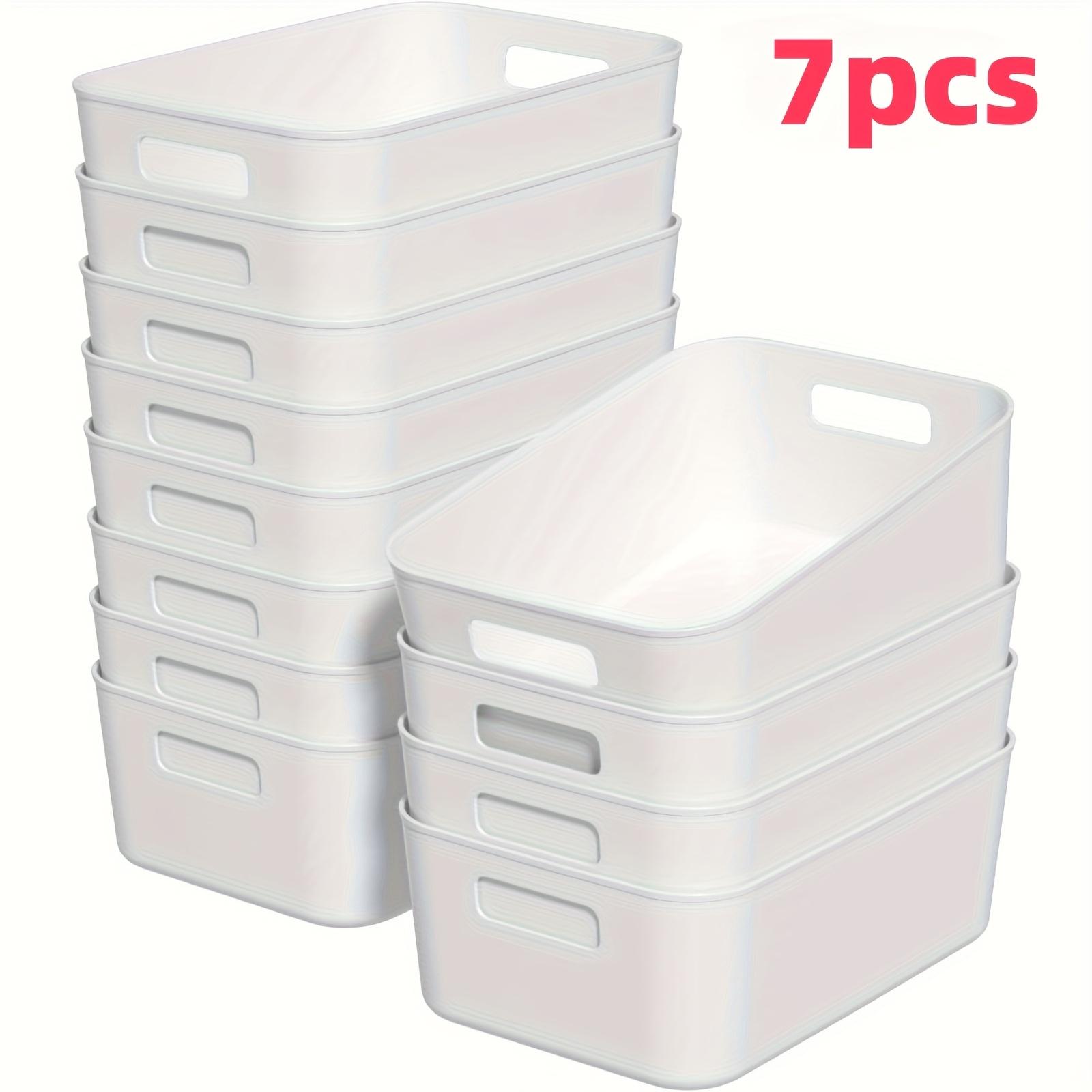 

Многофункциональный набор ящиков для хранения - подходит для офисных принадлежностей, косметики, предметов первой необходимости для ванной и кухни, прочный пластик для дома