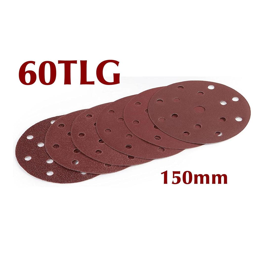 DE Warehouse 24H Shipping Free Delivery 6 Inch Sanding Discs 40-240 Grit, Round Hook and Loop Sandpaper for Random Orbital Sande