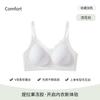 Spring and summer pastoral style, small floral jelly glue, lace breast design, no steel ring, breathable bra cover gathering