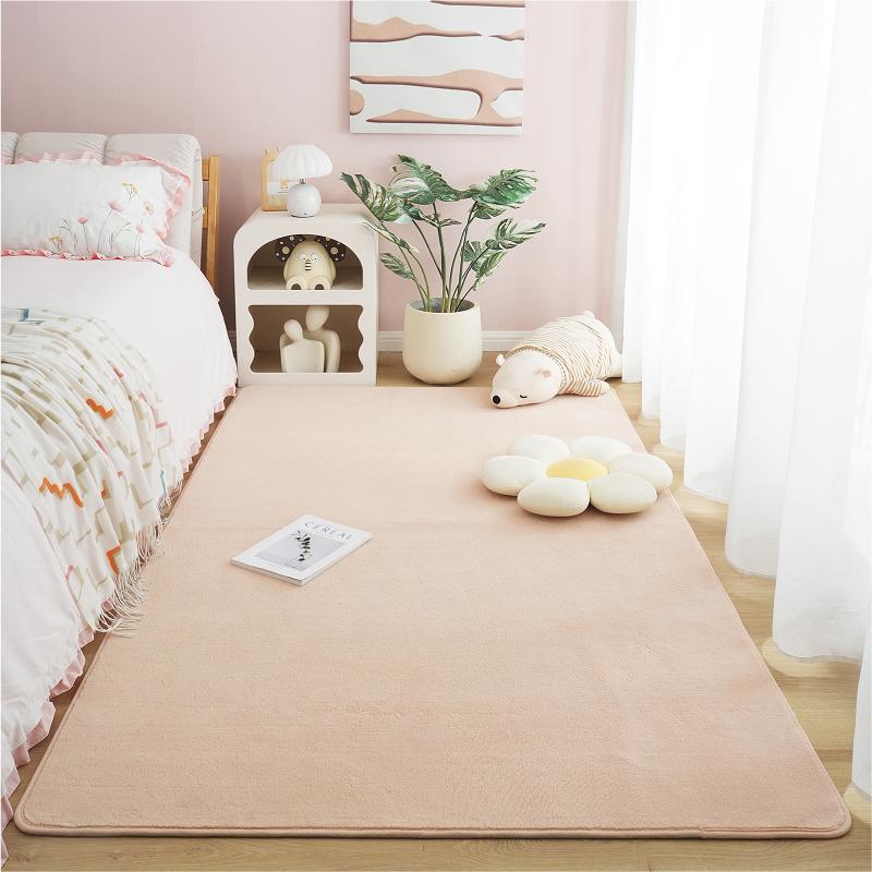 Ultra Soft Short Plush Carpet Thick Sofa Area Rug for Living Room Non-Slip Warm Kid Bedroom Floor Mat Cozy Home Decor Large Rug
