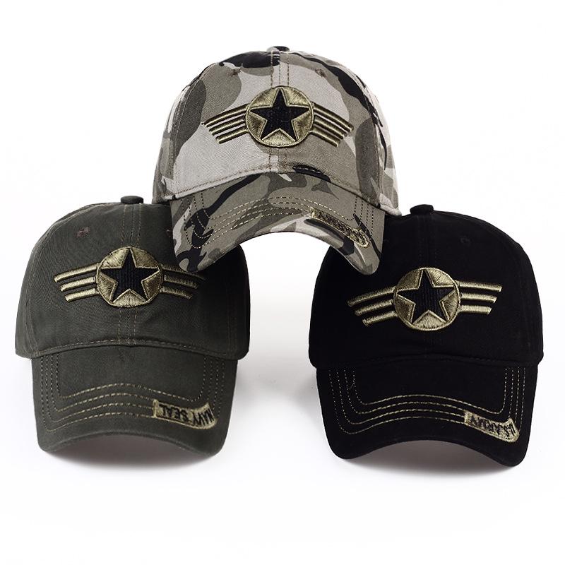 Yiran Bag Men's New Camouflage Baseball Cap Us Air Force Star, Military Tactical Hat For Outdoor Hunting, Army Style Cap Cm