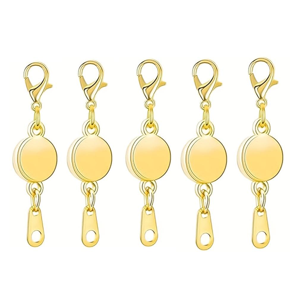 5pcs Portable Alloy Jewelry Clasps Delicate Rust-proof Bracelets Clasps Universal Jewelry Findings DIY Crafts