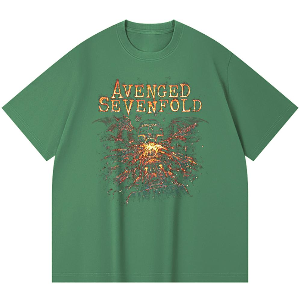 230 g/m² 100% Bavlna T-shirt Heavy Metal Rocková Kapela Tisk Populární Hudby Unisex Těžký Bavlněný T-shirt