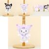 Cute Sanrio Kuromi Plush Toy Keychain Adorable Short Plush Stuffed Doll 12cm