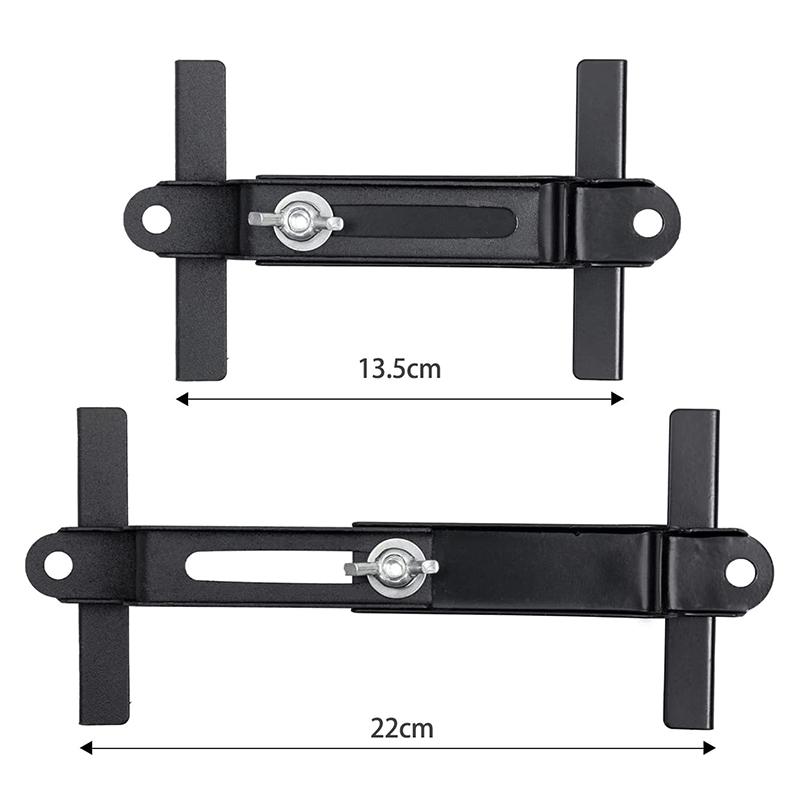 Universal Car Adjustable Battery Tray Bracket Storage Battery Holder Tray Mount Hold Down Clamp Bracket Kit For Auto Suv