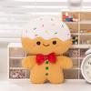 Gingerbread Man Plush Christmas Tree Ornament - Children's Gift Decoration