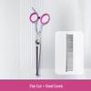 Professional Pet Grooming Scissors for Trimming and Rounding Hair on Dogs and Bichons